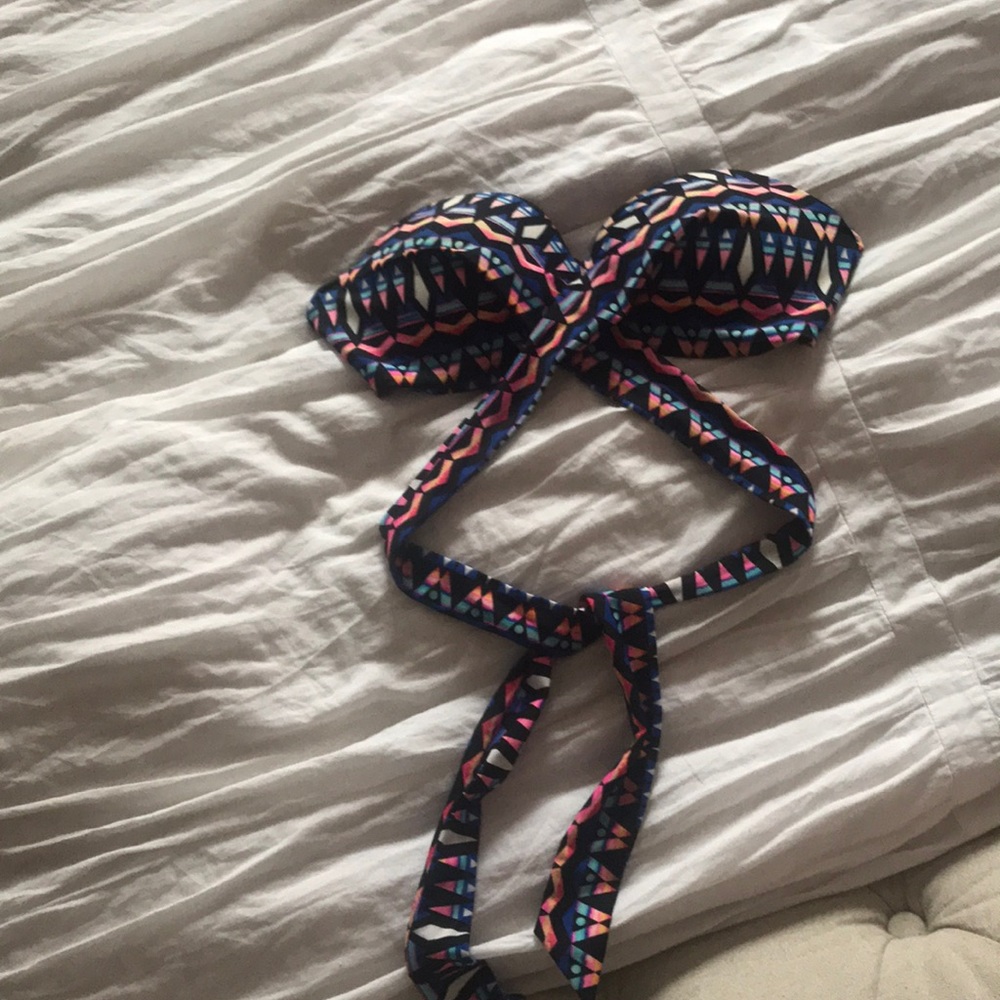 Aztec Strapless Swim Top